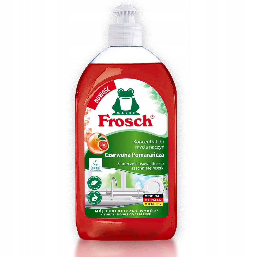 FROSCH DISHWASHING LIQUID 500ML RED ORANGE