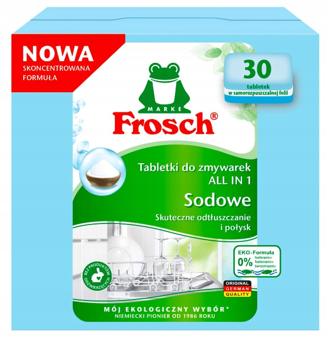 FROSCH SODA TABLETS FOR DISHWASHER 90 PCS ECOLOGICAL + FREEBIE Manufacturer code 5907022606386