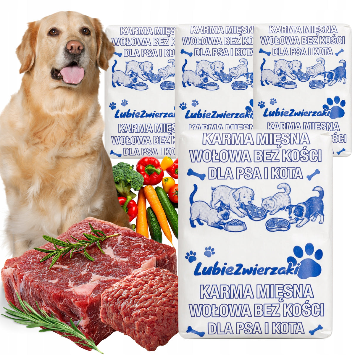 FROZEN MEAT FOR BONELESS BEEF DOG 100% 10KG BARF CUBES BEEF FEED