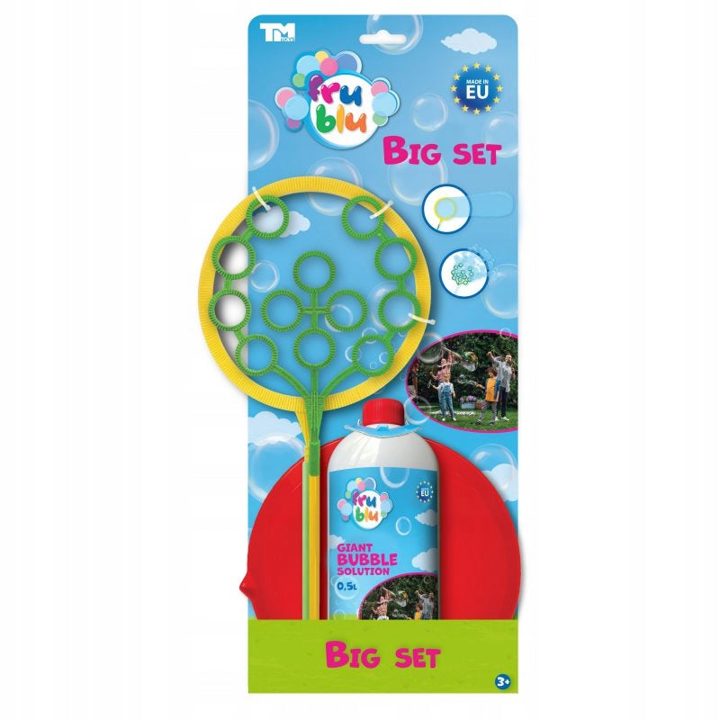FRU BLU HUGE SOAP BUBBLES 2 bubble hoops + liquid 500ml Brand Fru blu