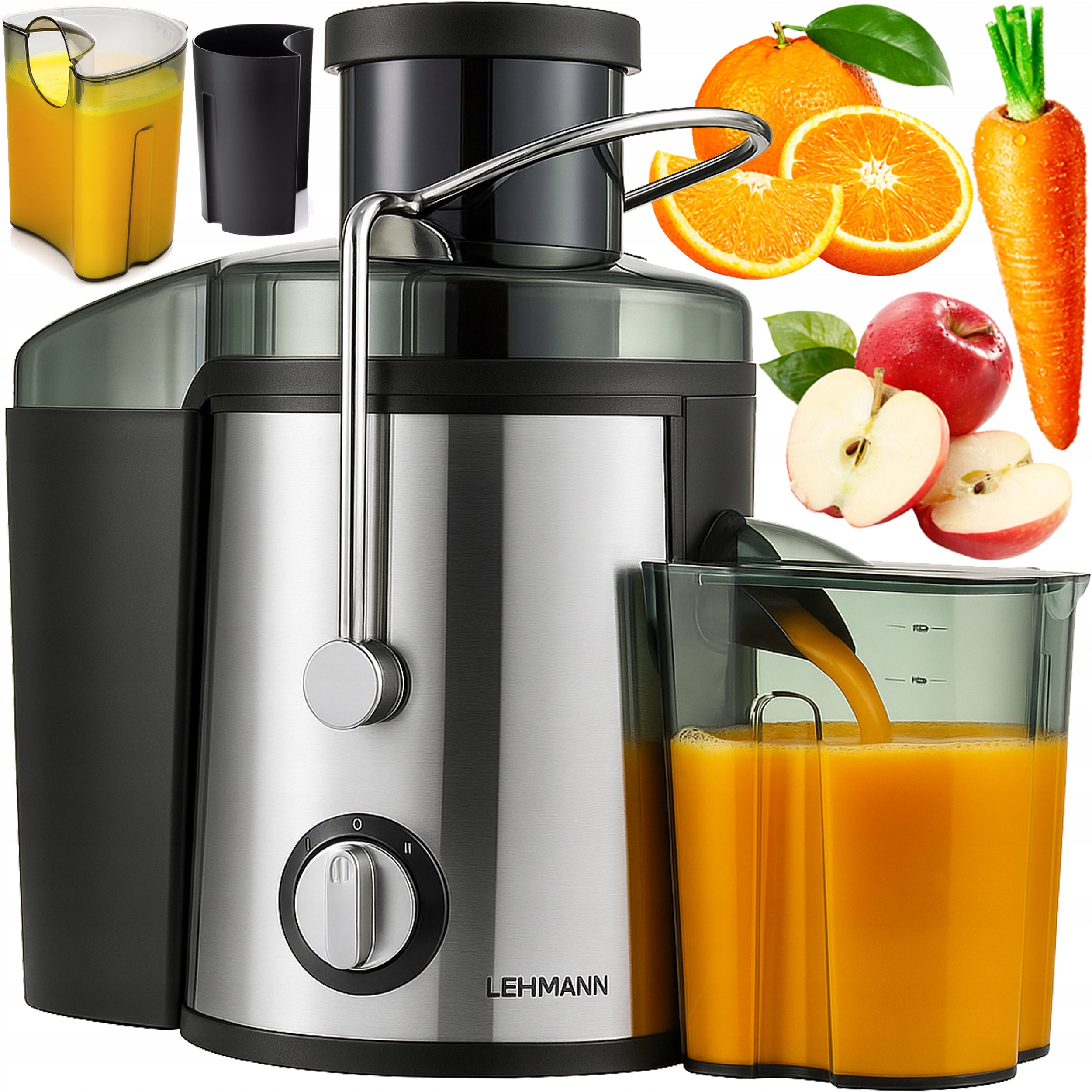 FRUIT AND VEGETABLE JUICER HIGH SPEED JUICER LEHMANN LARGE HOLE