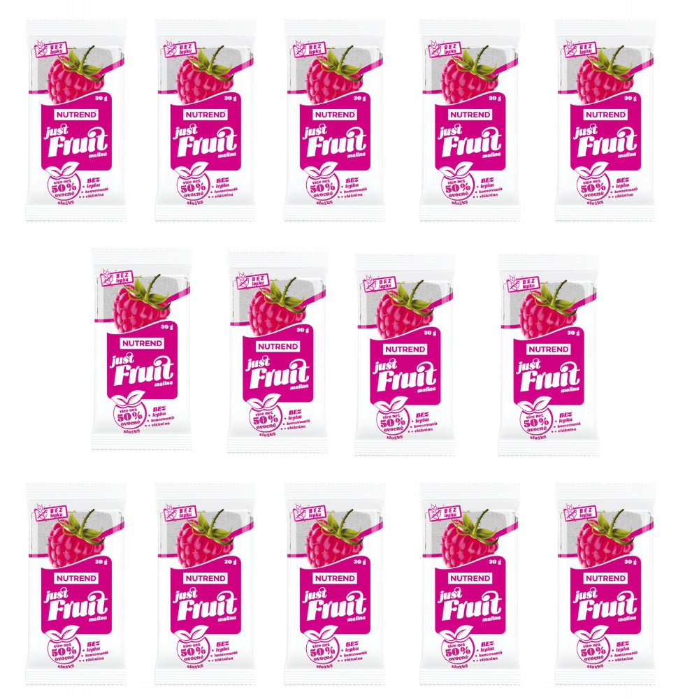 FRUIT BAR NUTREND JUST FRUIT 30G RASPBERRY 50% FRUIT WITHOUT GLUTEN