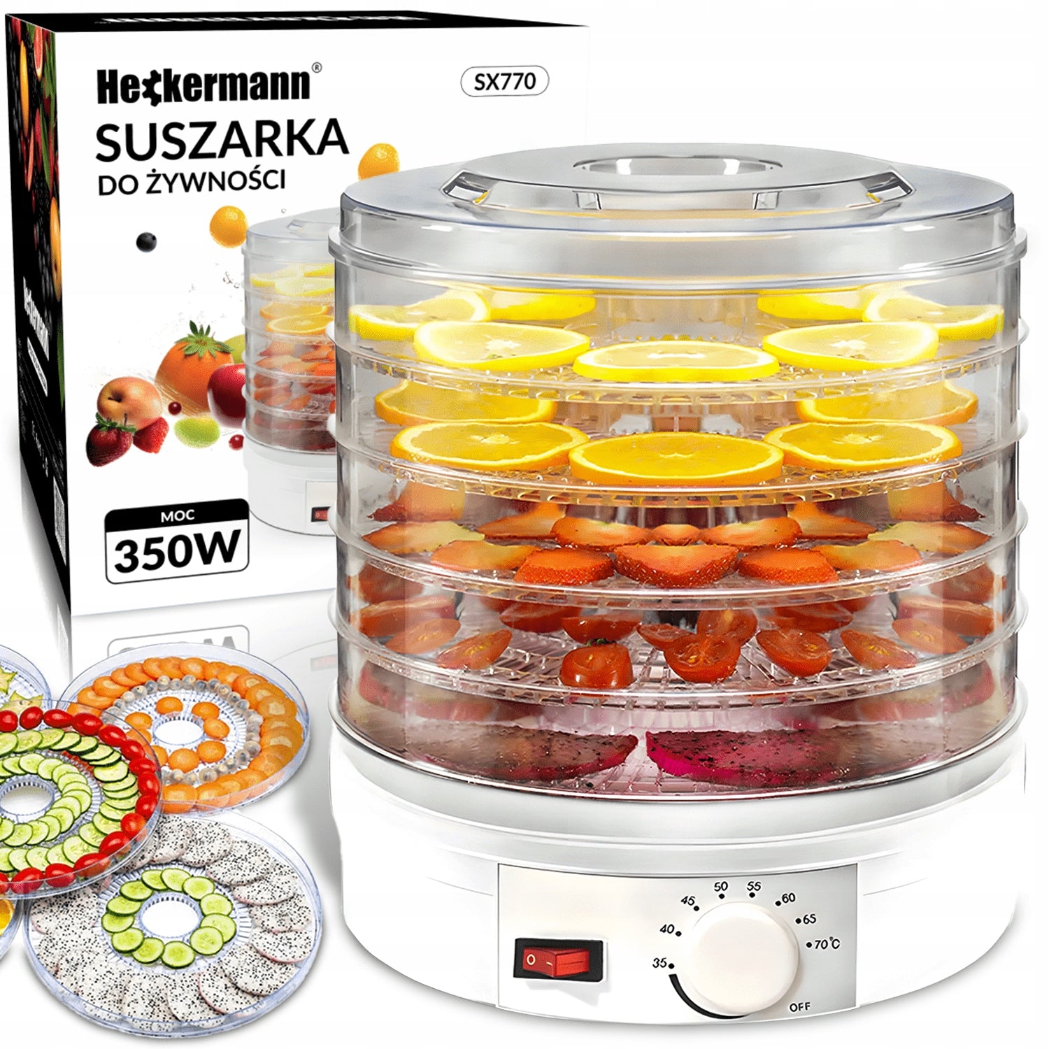 FRUIT MUSHROOM DRYER FOOD HERBS FOOD GRADE 350W LARGE 5 SIT