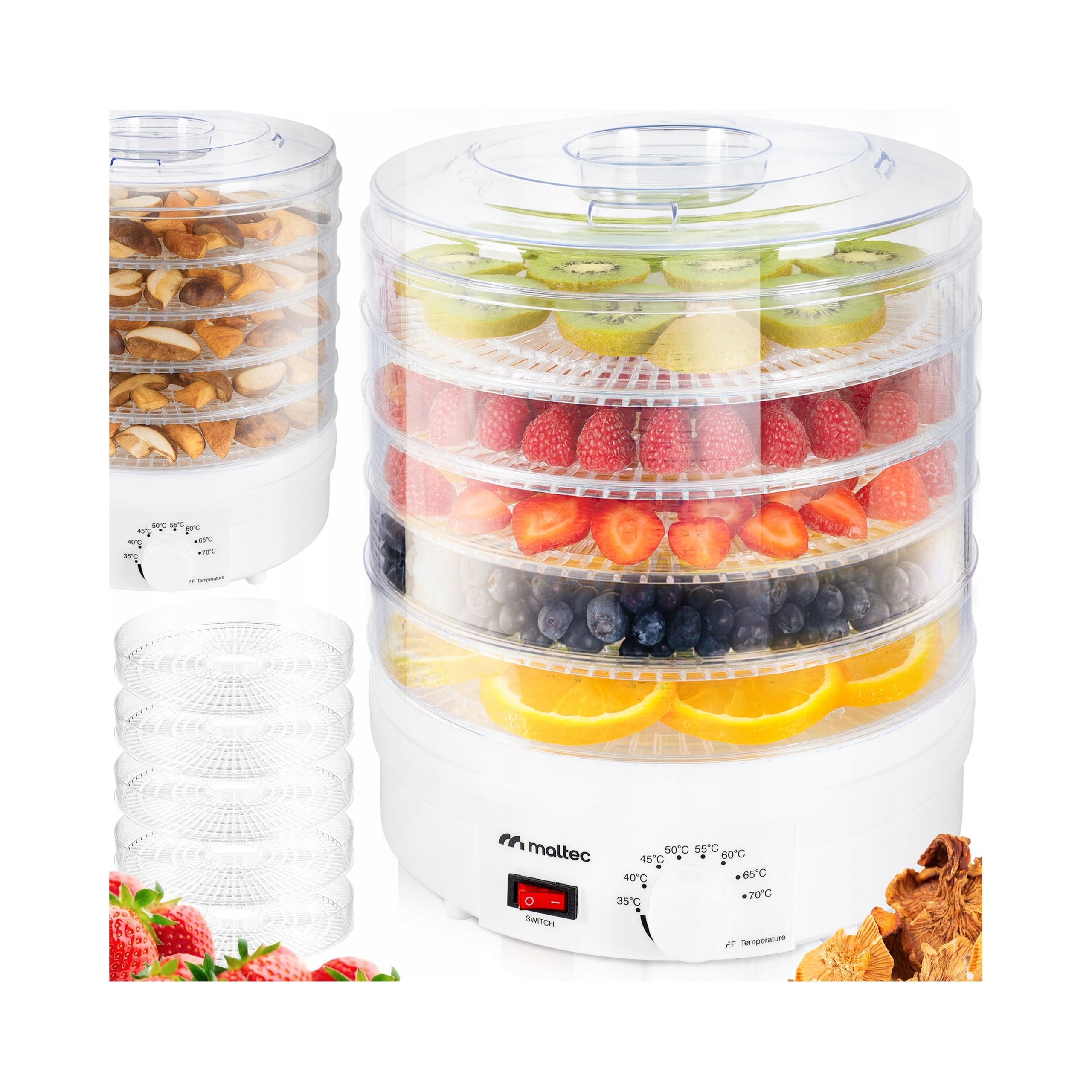 FRUIT MUSHROOM DRYER FOOD HERBS FOOD GRADE 500W LARGE 5 SIT