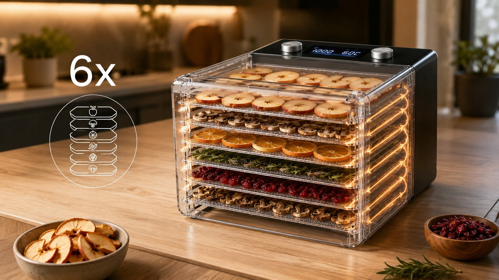 FRUIT MUSHROOM DRYER FOOD HERBS LARGE TIMER STRONG Manufacturer code SUSZARKA DO GRZYBÓW ZIÓŁ OWOCÓW