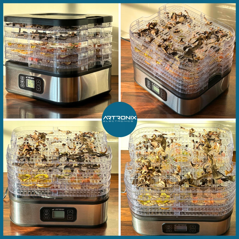 FRUIT MUSHROOM DRYER HERBS LCD 5 trays 10L programmer 24H EAN (GTIN) 5907187165964