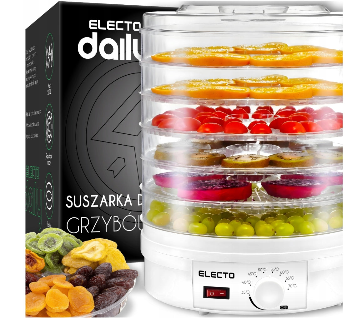 FRUIT MUSHROOM DRYER VEGETABLE HERBS FOOD STRONG 500W LARGE XXL 6 SIT