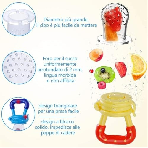 FRUIT PACIFIER SET OF 12 PARTS SILICONE BABY SPOONS silicone Manufacturer code SWC5908151534045