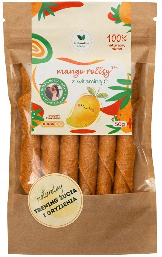 FRUIT SNACK ROLLSY MANGO VITAMIN C 50g NATURALNIE ZDROWI Manufacturer code 5904024000426