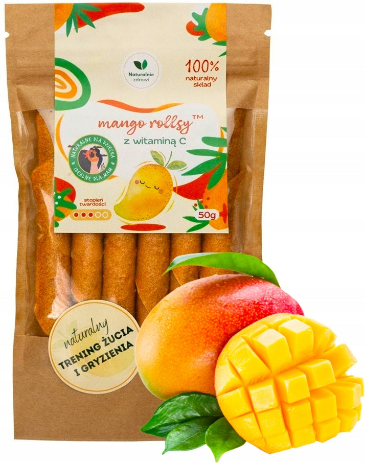 FRUIT SNACK ROLLSY MANGO VITAMIN C 50g NATURALNIE ZDROWI