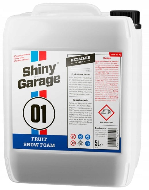 FRUIT SNOW FOAM 5L ACTIVE FOAM WITH NEUTRAL PH DOES NOT VIOLATE WAX Manufacturer Shiny Garage
