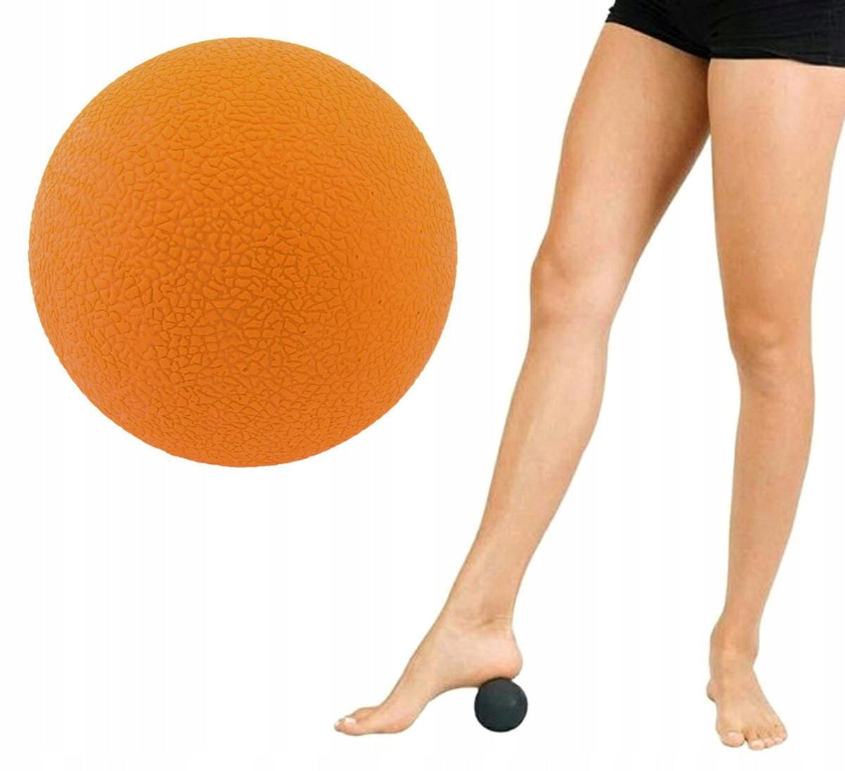 FT40B ROLLER MASSAGE BALL ORANGE 6cm Brand Aptel