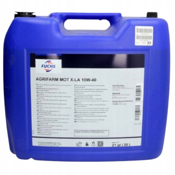 FUCHS AGRIFARM MOT X-LA 10W-40 20L