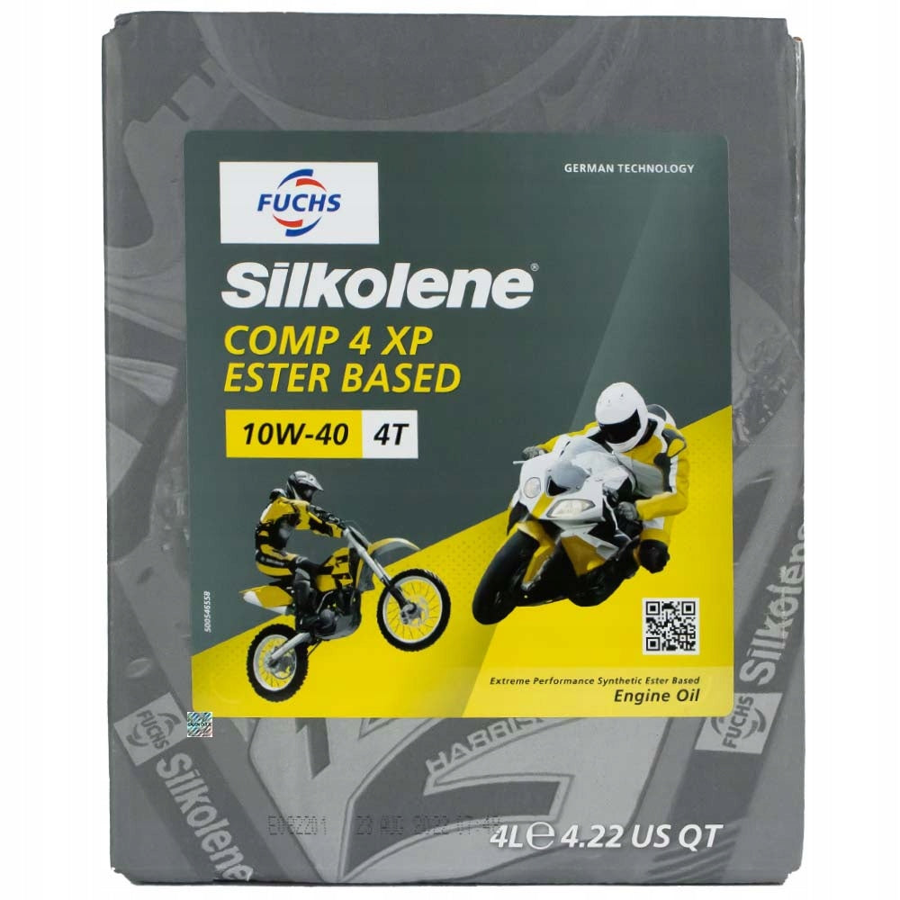 FUCHS Silkolene Comp 4 10w40 4L - Semi-synthetic Motorcycle Oil