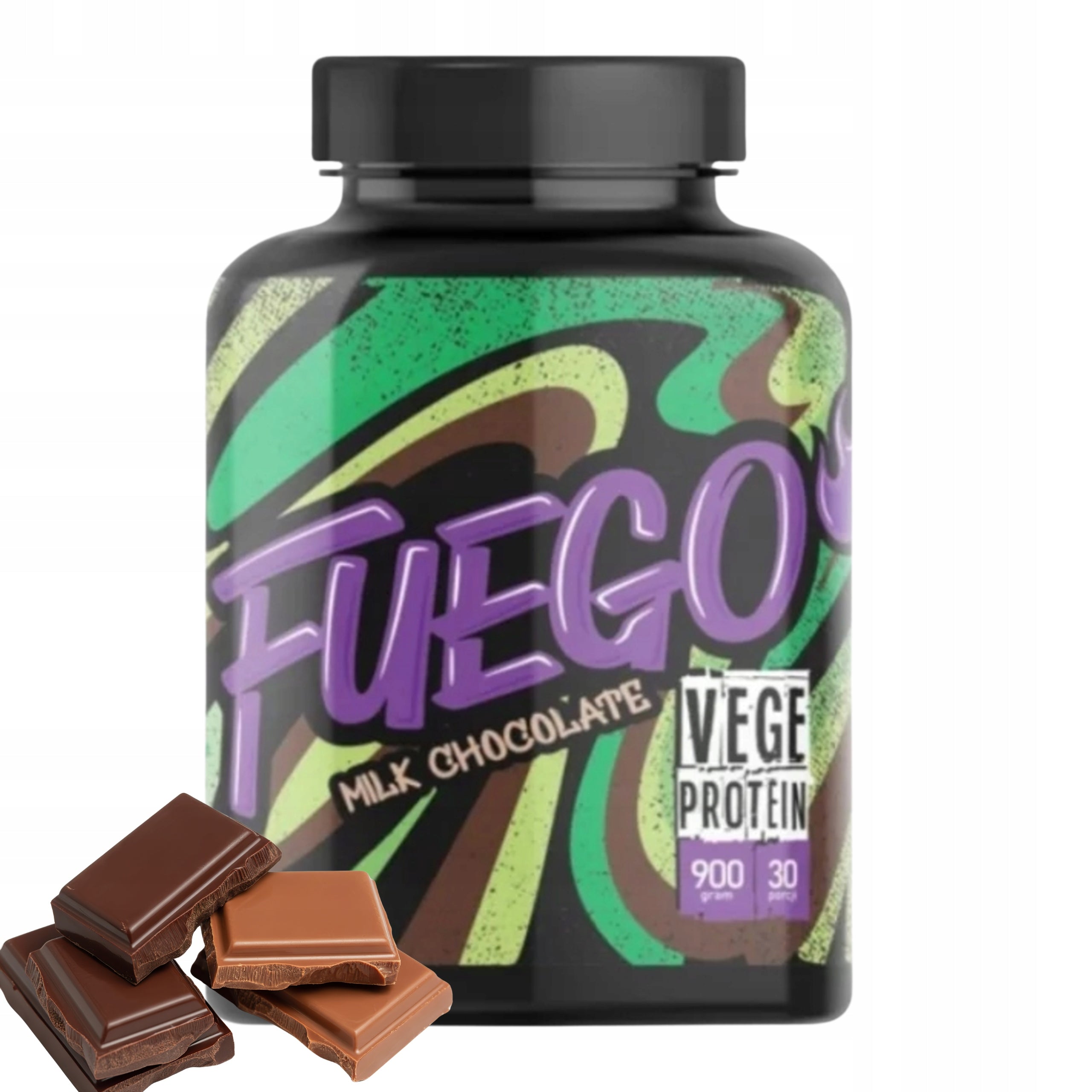 FUEGO VEGE PROTEIN 900 G CHOCOLATE DELICIOUS Vegetable Protein