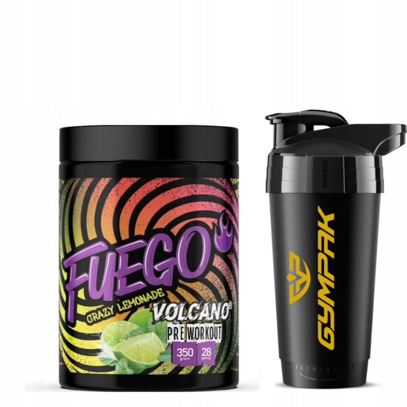 FUEGO VOLACNO PRE WORKOUT 350 G CRAZY LEMONADE + FREEBIE SHAKER