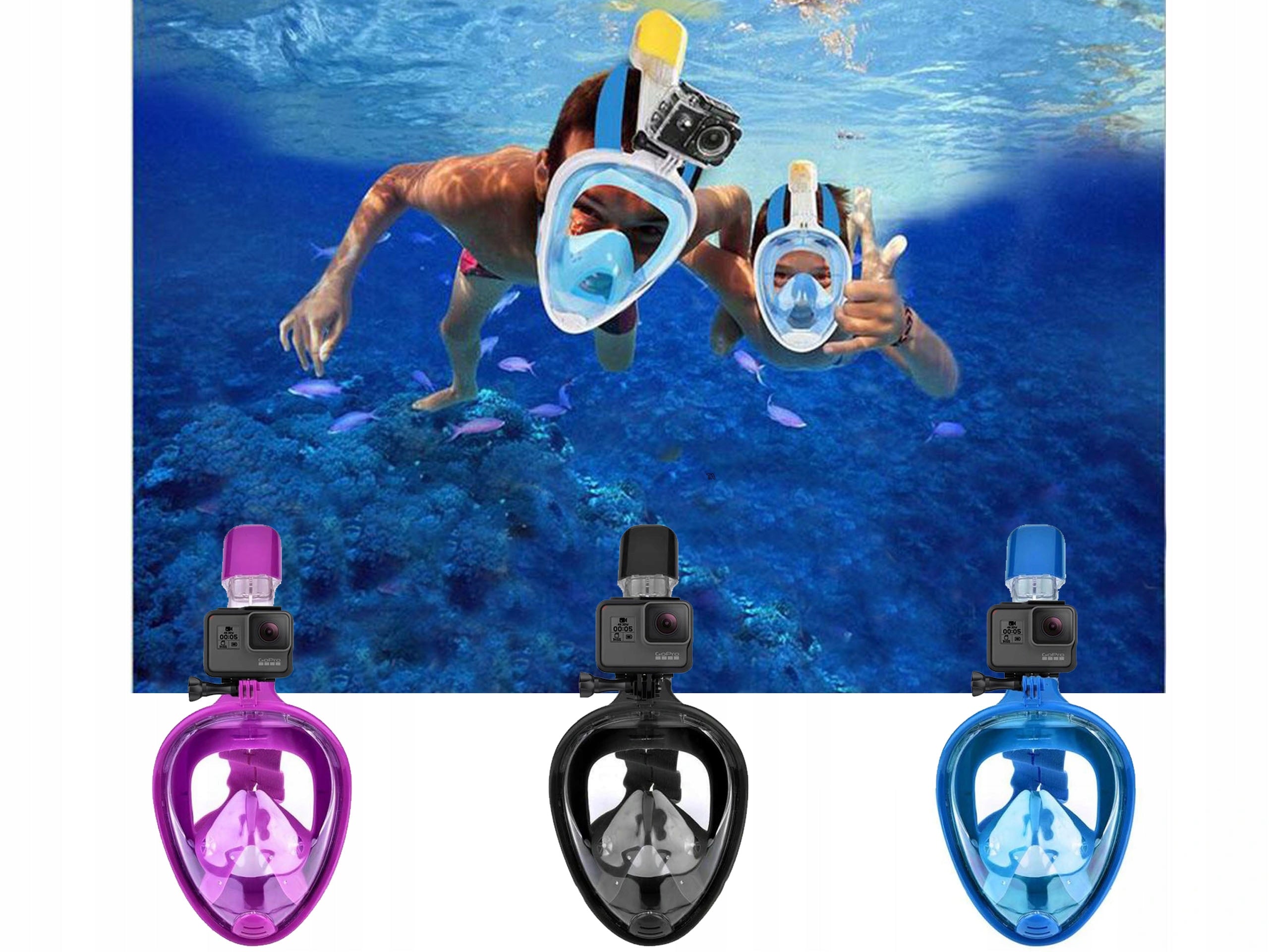 FULL DIVING MASK SNORKELING FOLDING M/M FULL FACE Gender unisex product