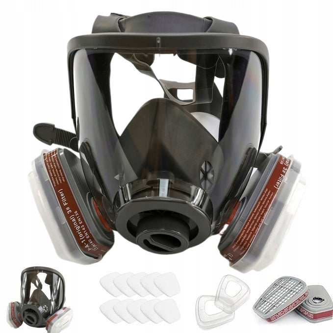 FULL FACE CHEMICAL ANTI-GAS VARNISH MASK 6800 CE ATTESTATION