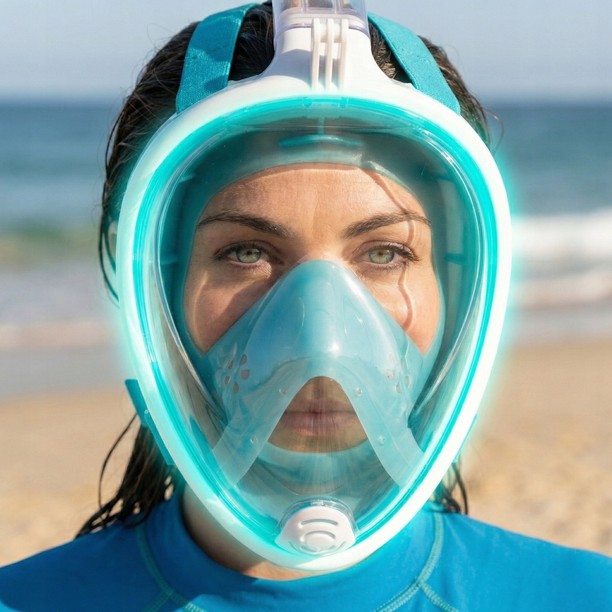 FULL FACE DIVING MASK FOR CHILDREN FOR SNORKELING S/M DOES NOT EVAPORATE Manufacturer code Maska do snorkelingu (1 rurka) S/M