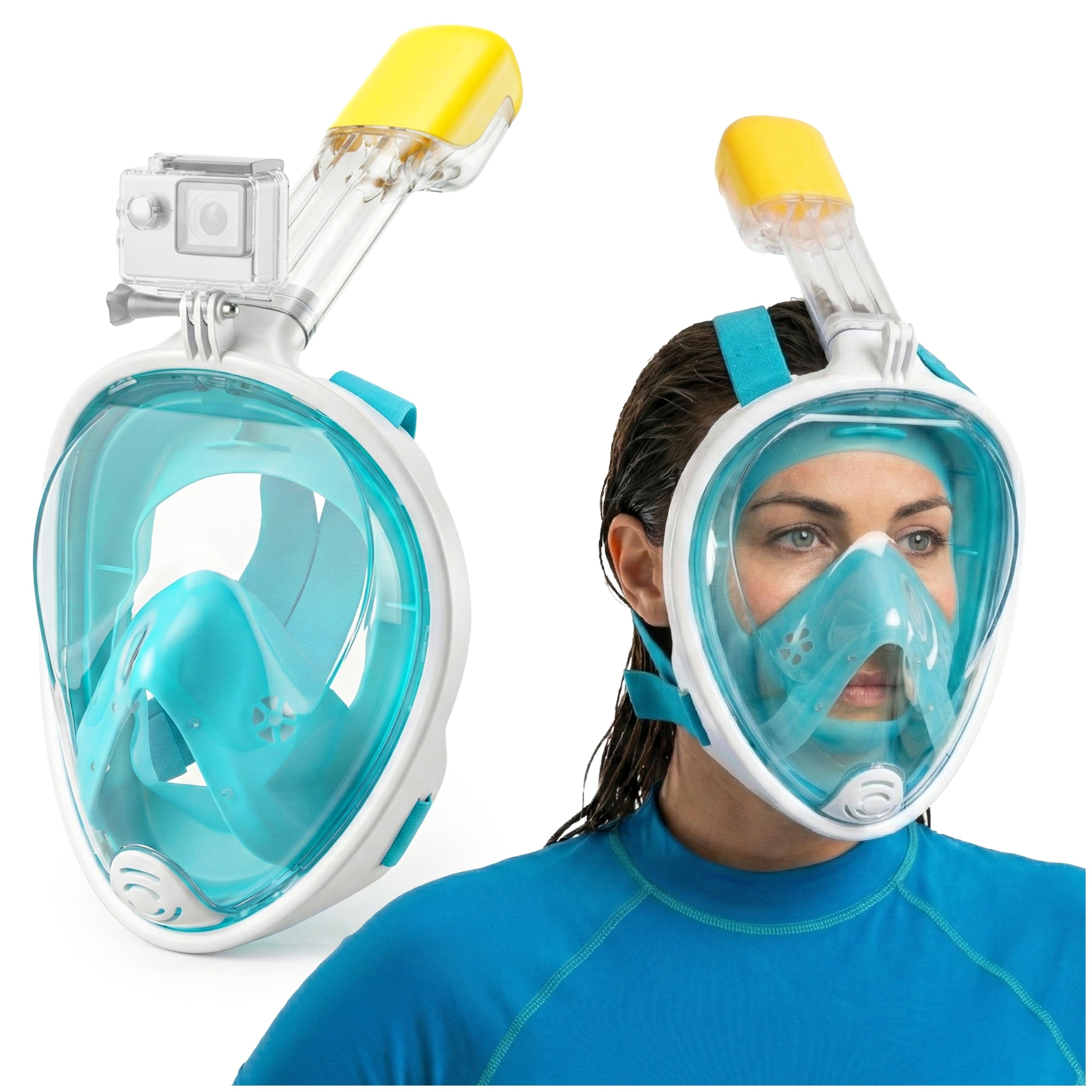 FULL FACE DIVING MASK FOR CHILDREN FOR SNORKELING S/M DOES NOT EVAPORATE