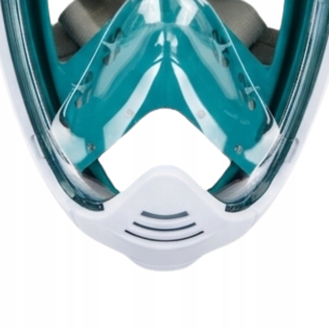 FULL FACE DIVING MASK FOR WHOLE FACE snorkeling DOES NOT EVAPORATE L/XL Color blue
