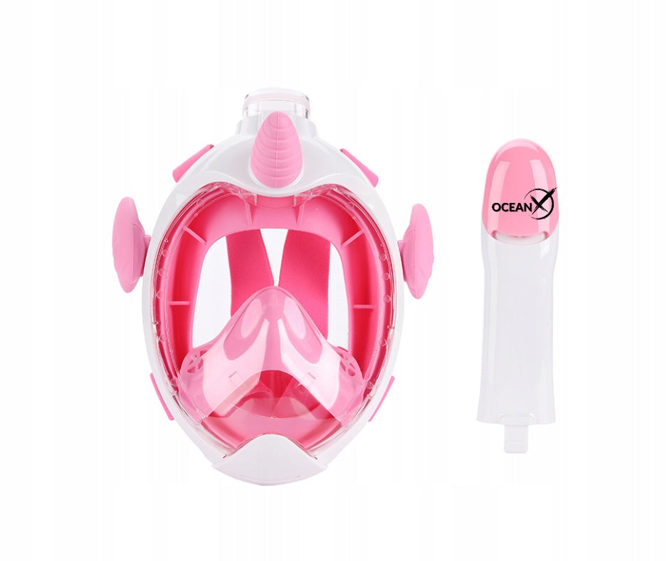 FULL FACE DIVING MASK SNORKELING FOR CHILDREN UNICORN XS OCEANX Brand no brand