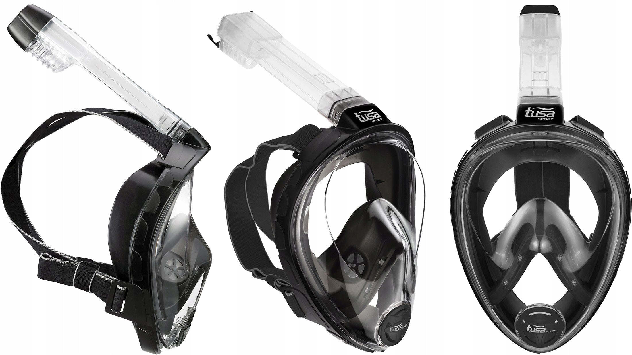 FULL FACE DIVING MASK TUSA L/XL BLACK Color black