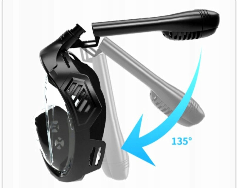 FULL FACE DIVING MASK WITH TUBE DOES NOT EVAPORATE L/XL ANTIFOG Product weight with unit packaging 0.3 kg