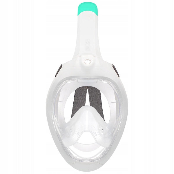 FULL FACE MASK FOR BREATHING SNORKELING DIVING SUBEA # S/M Color white