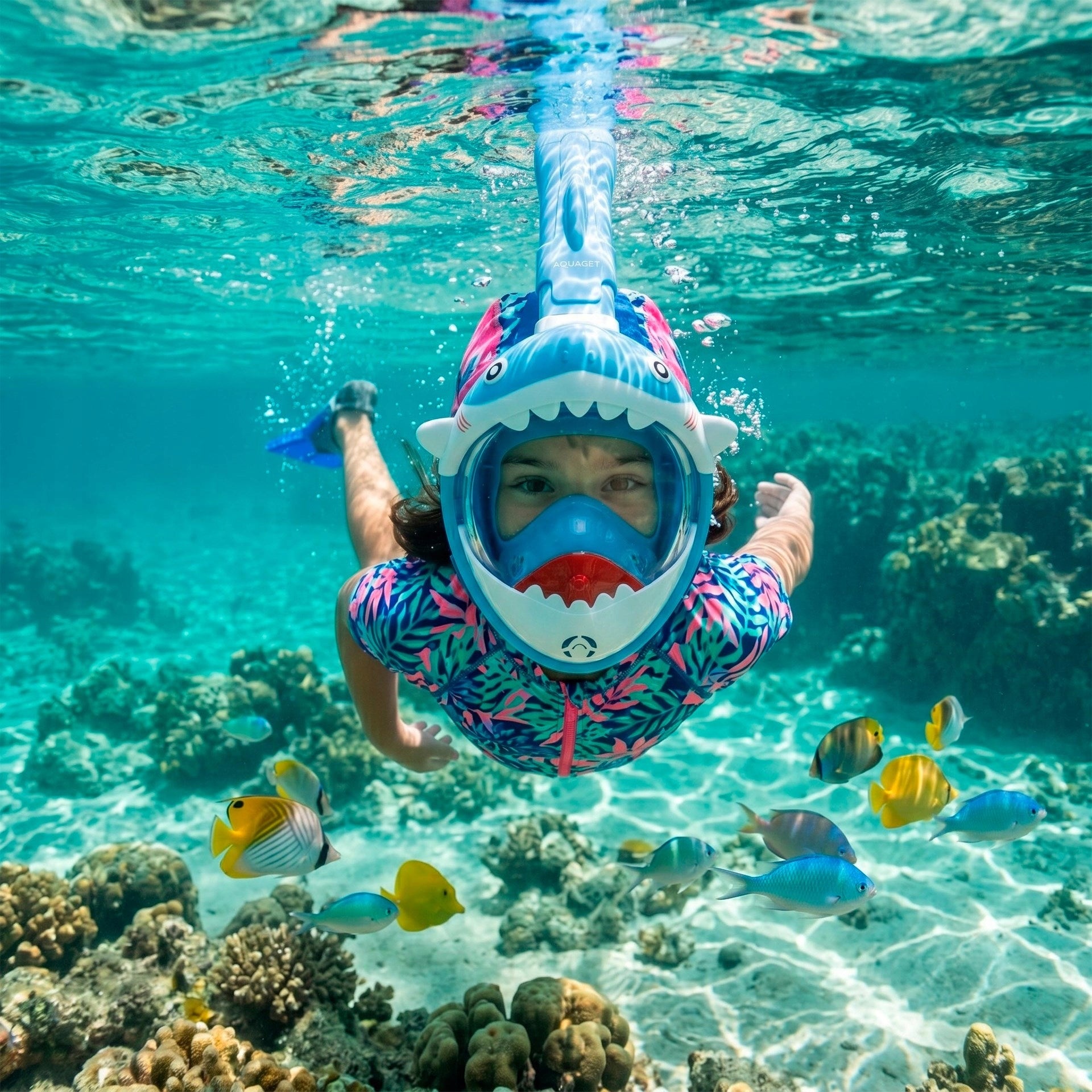 FULL FACE MASK FOR CHILDREN FOR SNORKELING FULL FACE Packaging status original