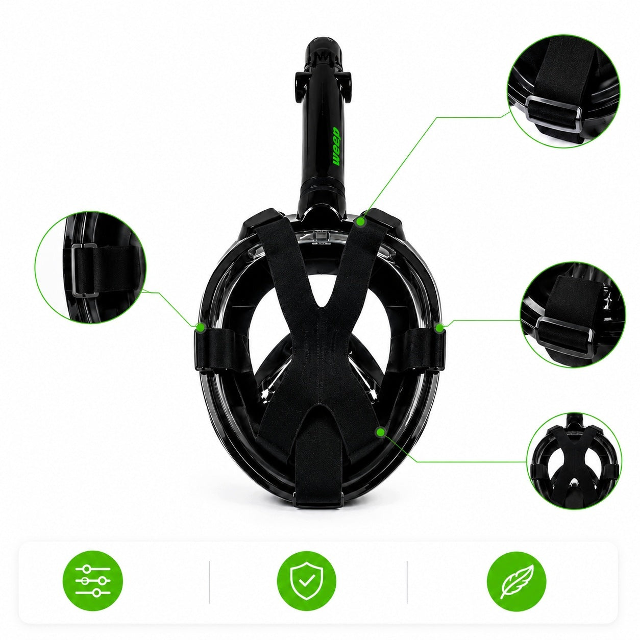 FULL FACE PANORAMIC DIVING MASK 180° NO FOG WEEP LG PRO L/XL Manufacturer code 5904720699276