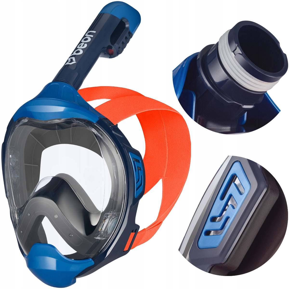 FULL FACE SNORKELING MASK FOR WATER L/XL