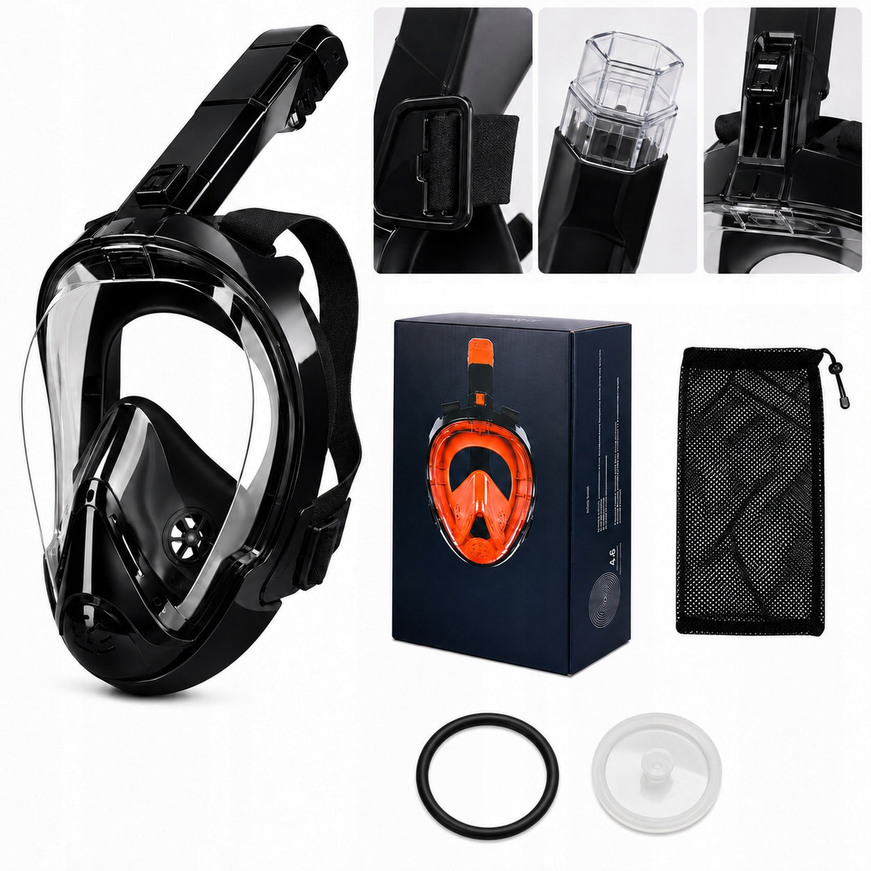 FULL FACE SNORKELING MASK FOR WATER L/XL
