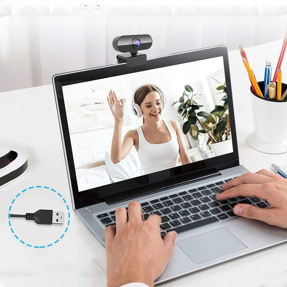 FULL HD 1080P PLUG & PLAY USB WEBCAM for PCs and Laptops Brand Bedee