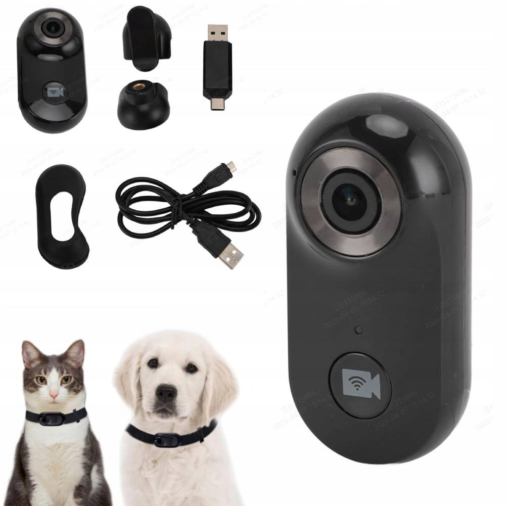 FULL HD 1080P SPORTS PET COLLAR CAMERA FOR SMALL DOGS AND CATS