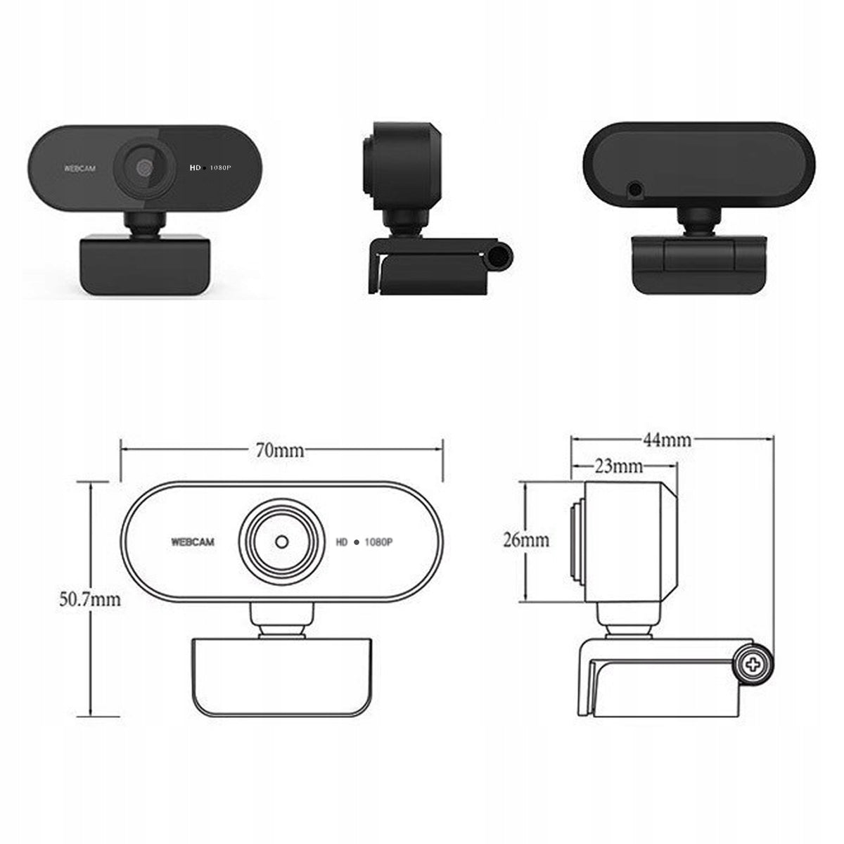 FULL HD 1080P USB WEBCAM WITH BUILT-IN MICROPHONE FOR LAPTOP & COMPUTER Manufacturer code EXTZE01251001