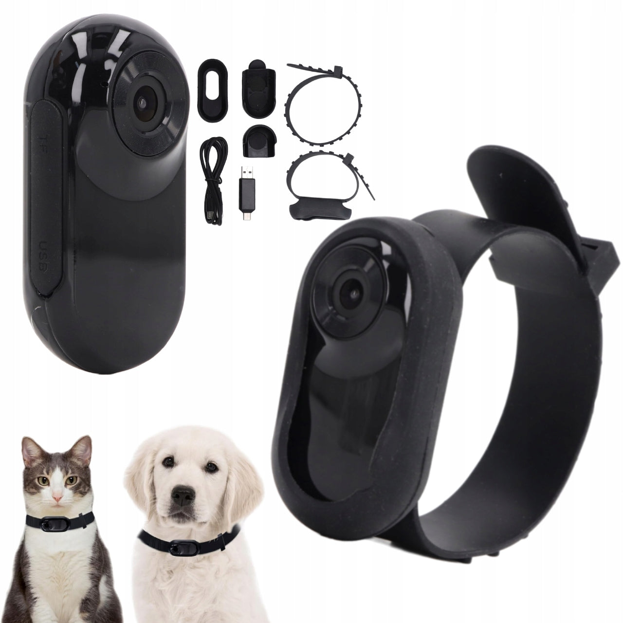 FULL HD 1920X1080P PET COLLAR CAMERA FOR SMALL DOGS AND