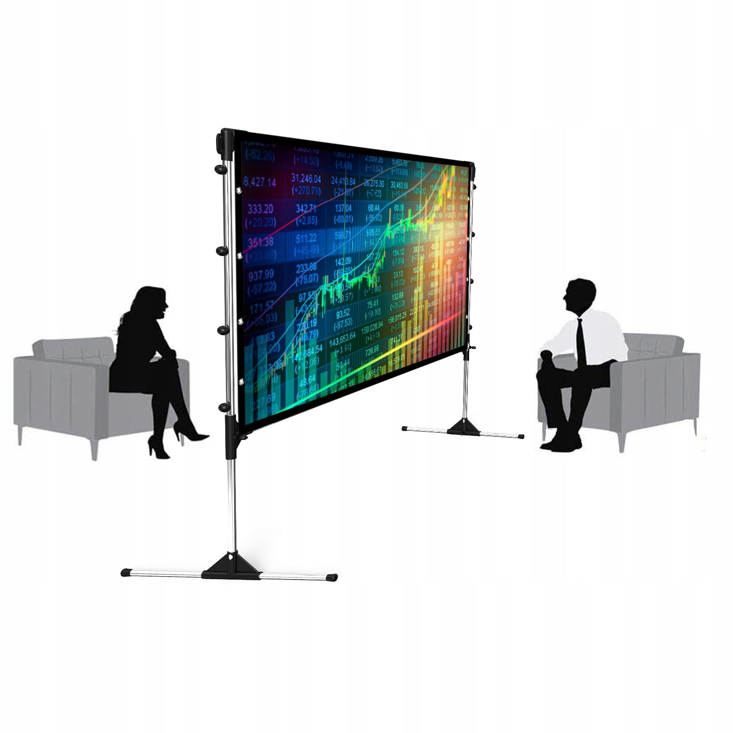 FULL HD PROJECTION SCREEN 16:9 120 INCHES 278 cm x 156 cm Manufacturer code 6975848990261
