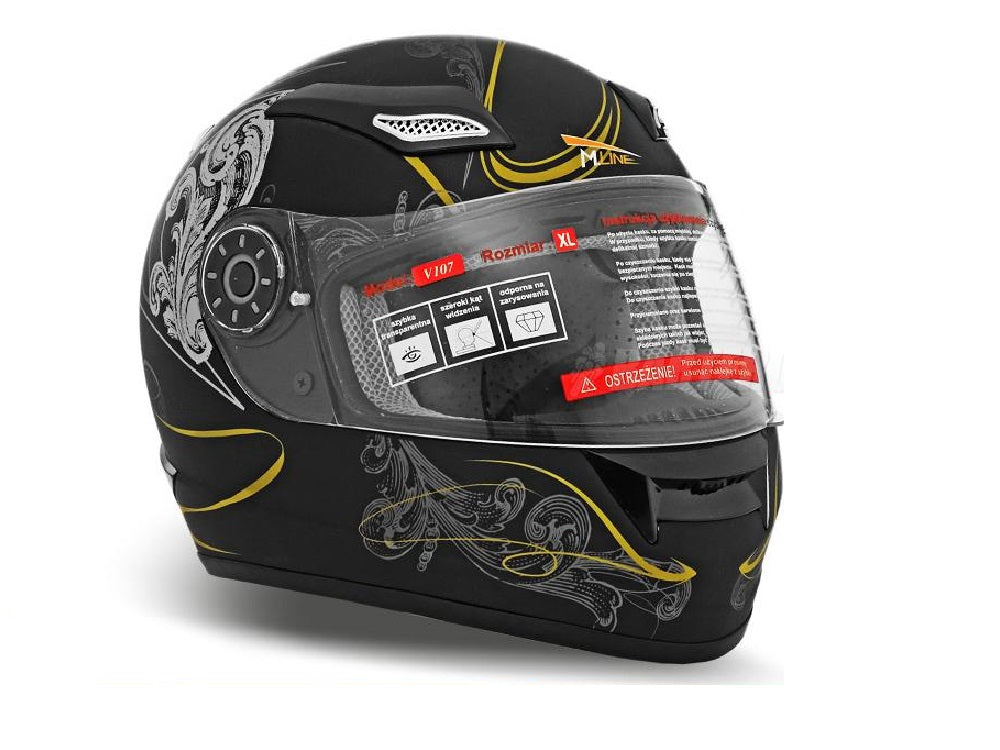 FULL INTEGRAL HELMET V107 BLACK TX-NW XL Manufacturer no brand