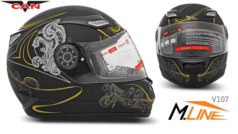 FULL INTEGRAL HELMET V107 BLACK TX-NW XL Type integral/full