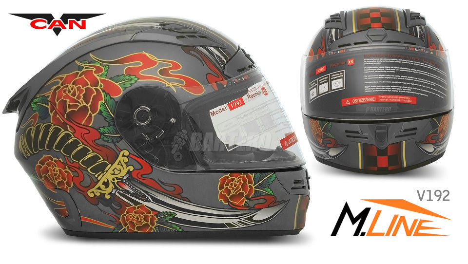 FULL INTEGRAL HELMET V192 GREY LIA XL Manufacturer no brand