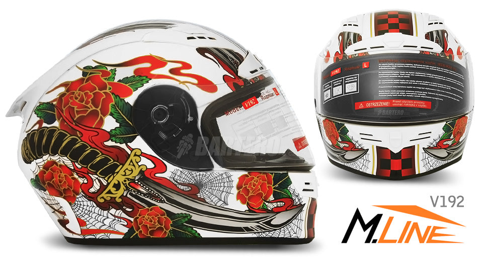 FULL INTEGRAL HELMET V192 WHITE LIA L Manufacturer no brand