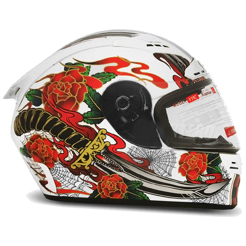 FULL INTEGRAL HELMET V192 WHITE LIA L