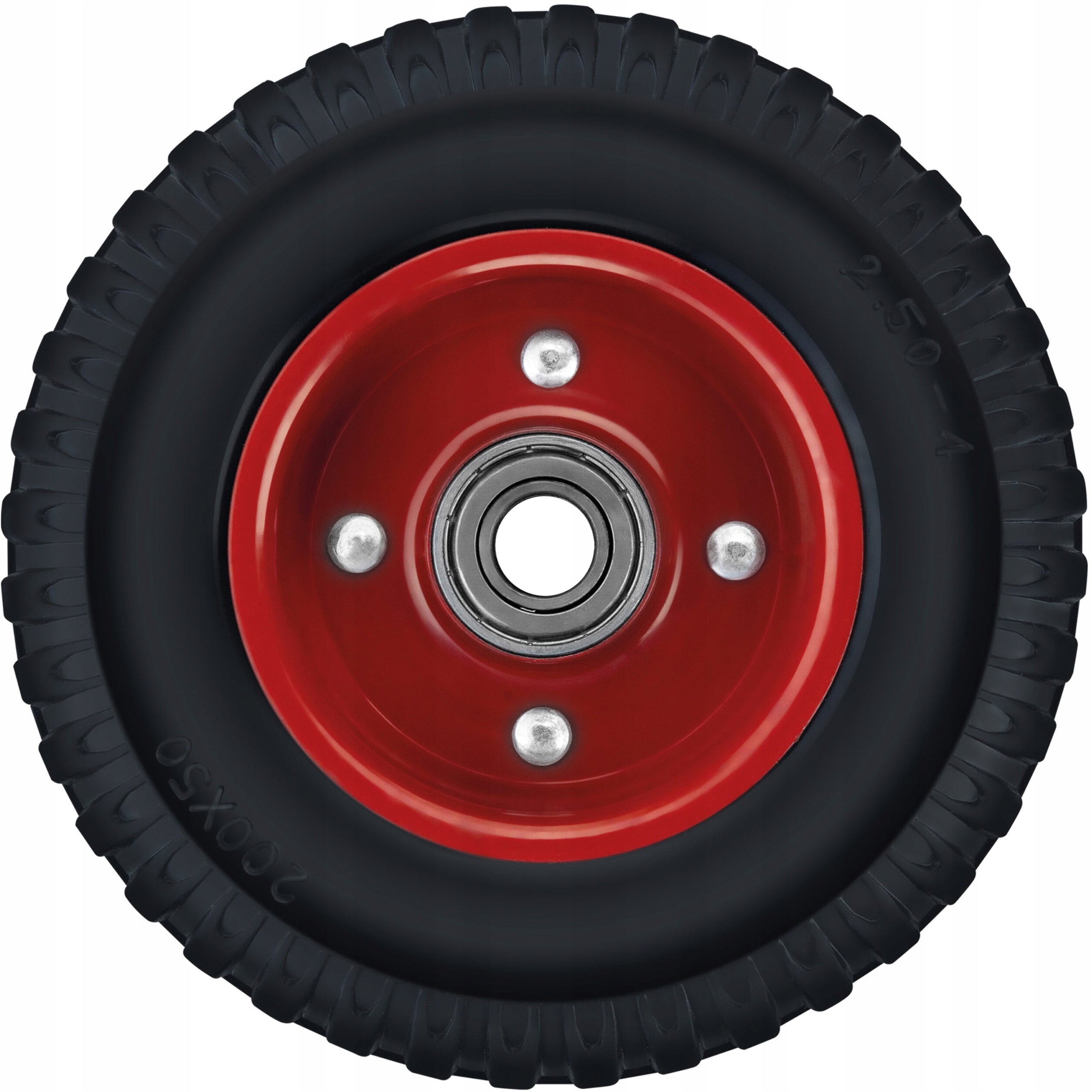 FULL WHEEL FOR LAWN MOWER WHEELBARROW 200x50 2,5x40 150KG TUBELESS IMPENETRABLE Diameter 200 mm