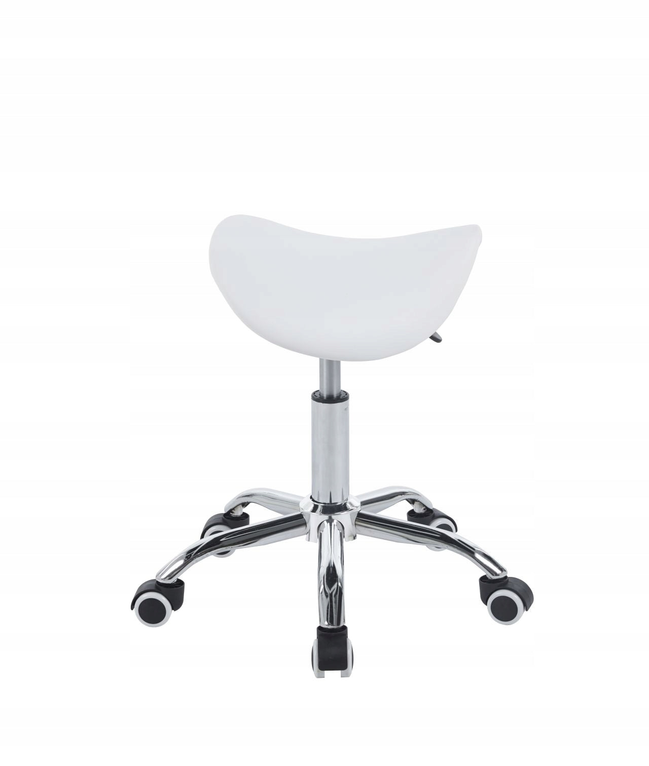 FUNCTIONAL COMFORTABLE COSMETIC STOOL ON WHEELS KLARA TB2-FX WHITE Packaging status original