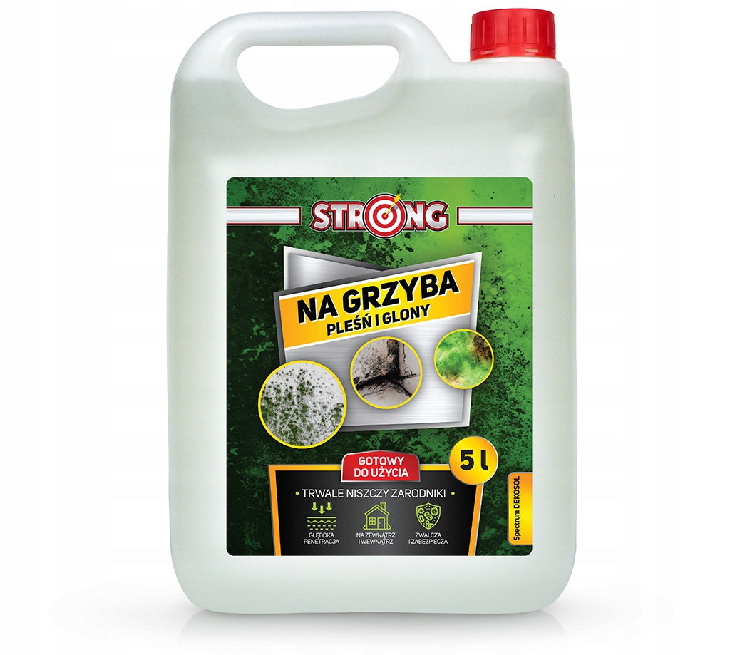 FUNGAL MOLD AGENT PROTECTS WALL FACADES AGAINST MOLD STRONG 5L Packaging status original