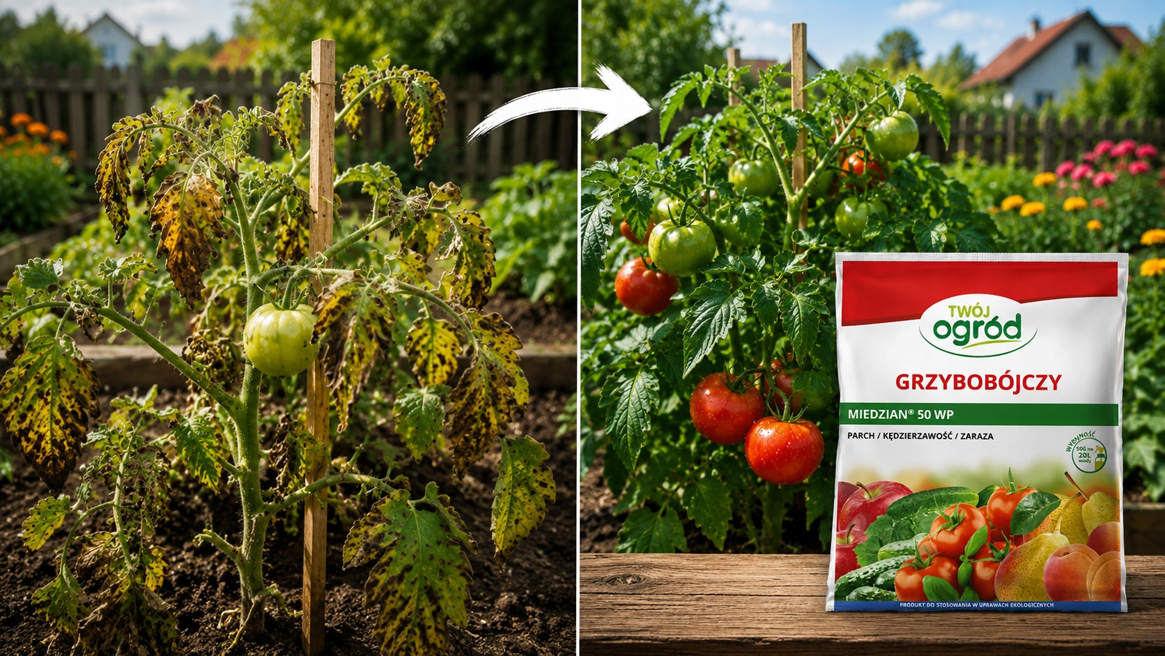 FUNGICIDAL AGENT COPPER 50WP 50g FIGHTS DISEASES OF FRUIT VEGETABLES Manufacturer code oprysk na choroby grzybowe parch zaraza