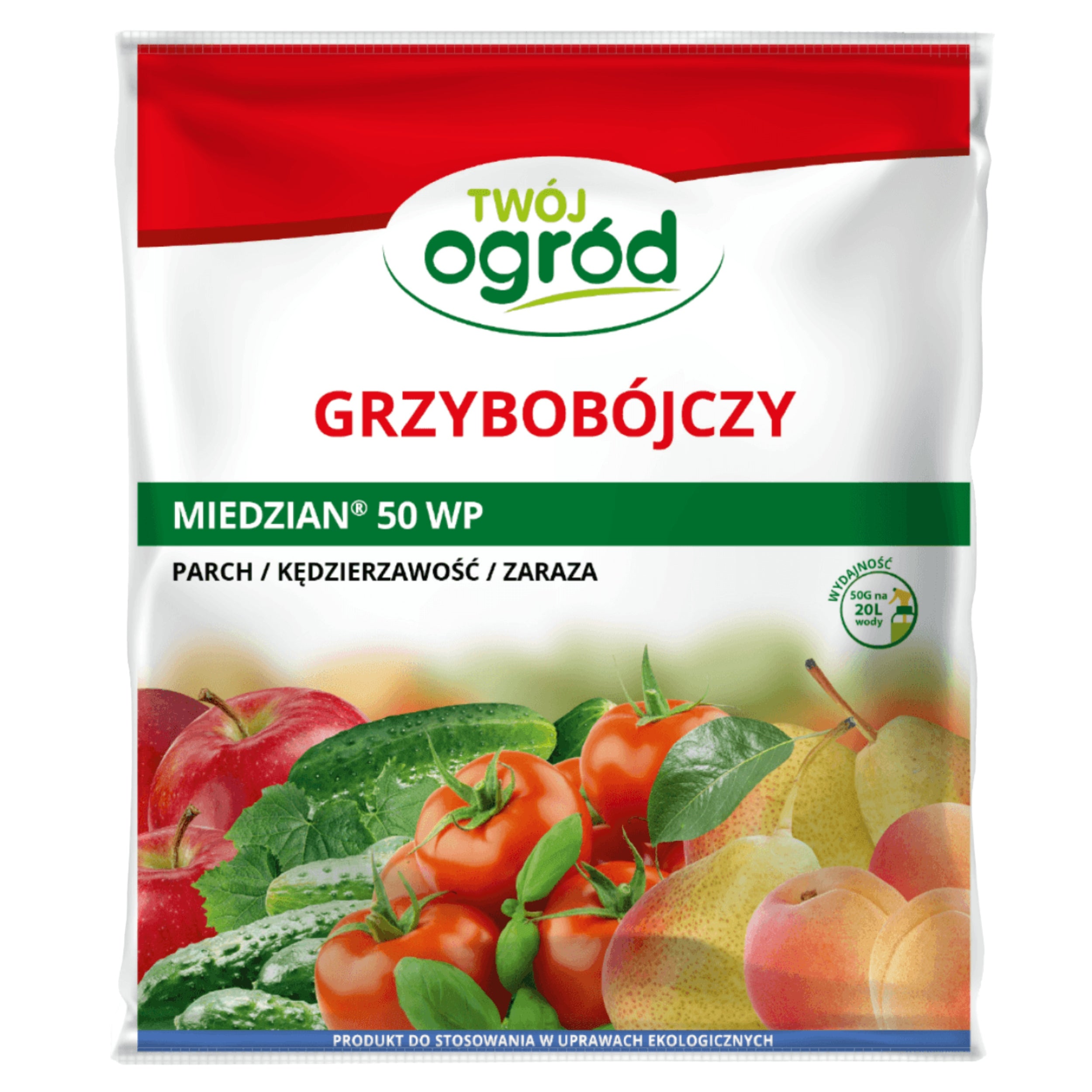 FUNGICIDAL AGENT COPPER 50WP 50g FIGHTS DISEASES OF FRUIT VEGETABLES Packaging status original