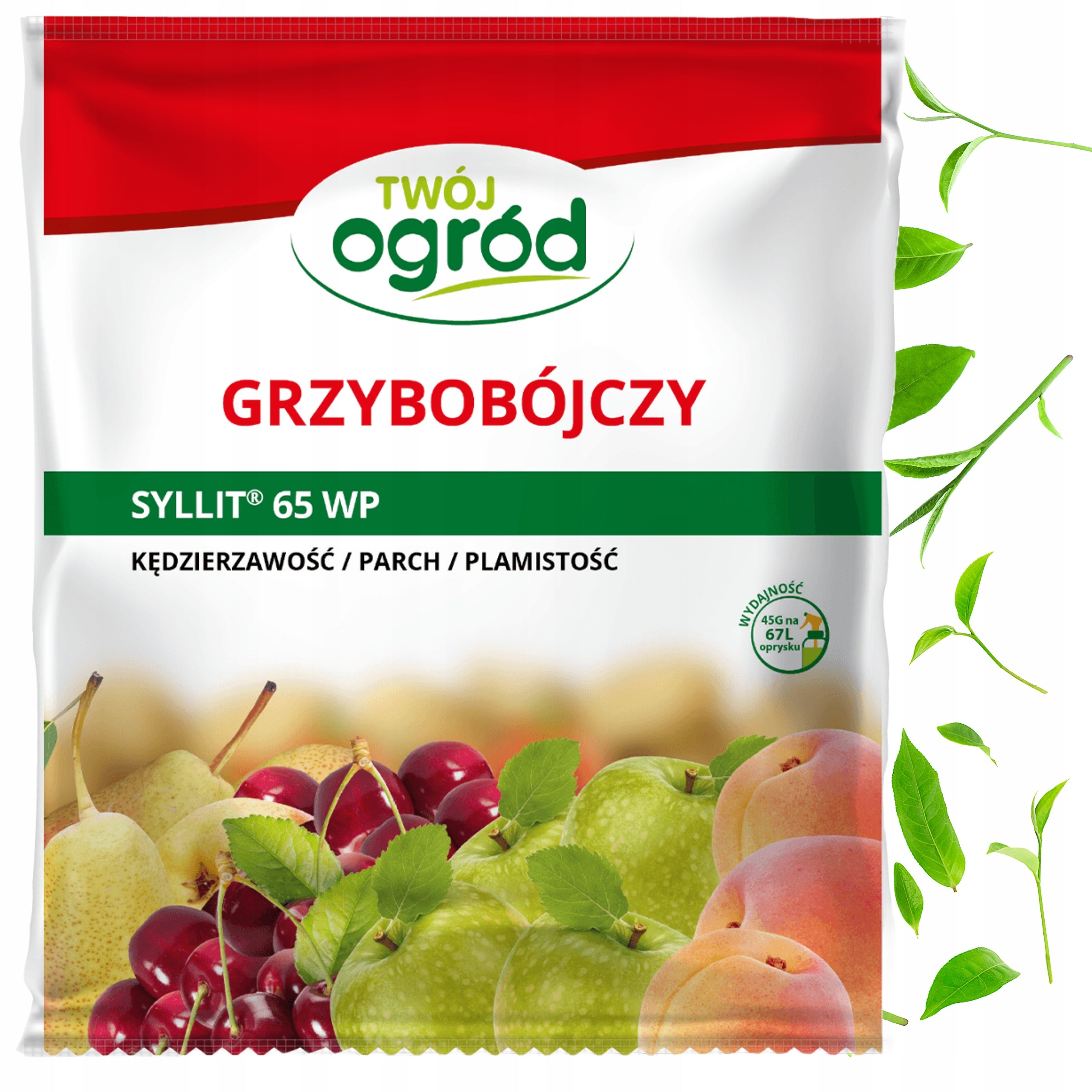 FUNGICIDE SYLLIT 45g 65 WP for plants Spraying for fungal diseases Packaging status original