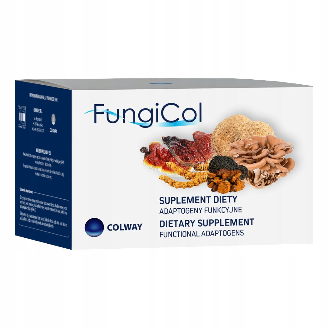 FUNGICOL COLWAY 60 kaps. Cordyceps Ganoderma Reishi Packaging status original